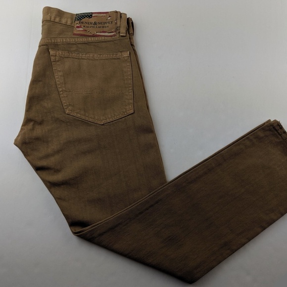 Denim Supply Ralph Lauren Slim Jeans Men 31 Vivo Tan - Picture 1 of 9